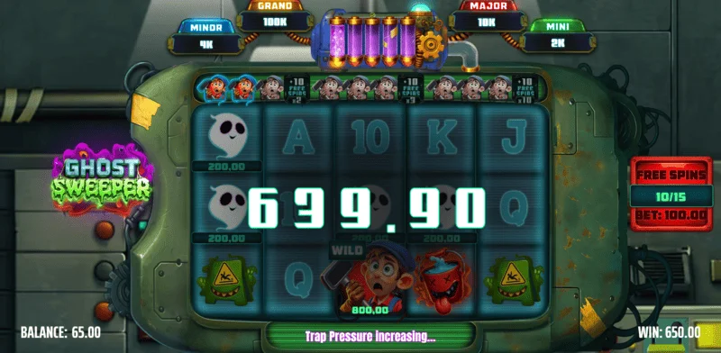 Ghost Sweeper - Gran ganancia en la serie de Free Spins con multiplicador